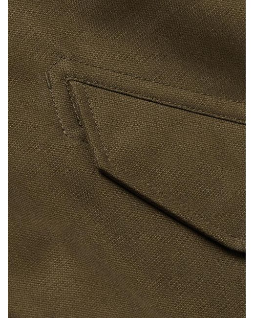 Loro Piana Green Thule Virgin Wool-Blend Gabardine Bomber Jacket for men