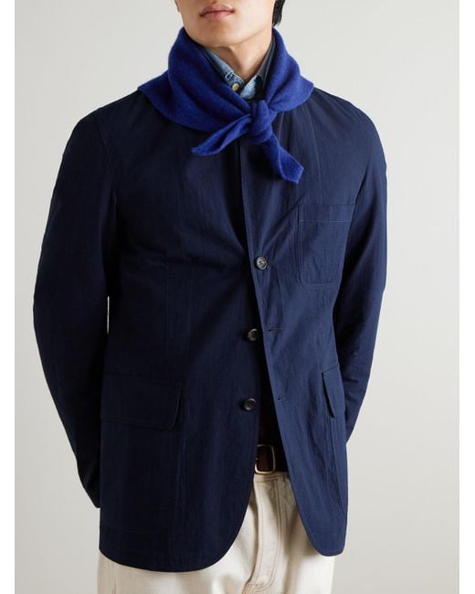 Drake's HIM Schal aus Wolle in Blue für Herren