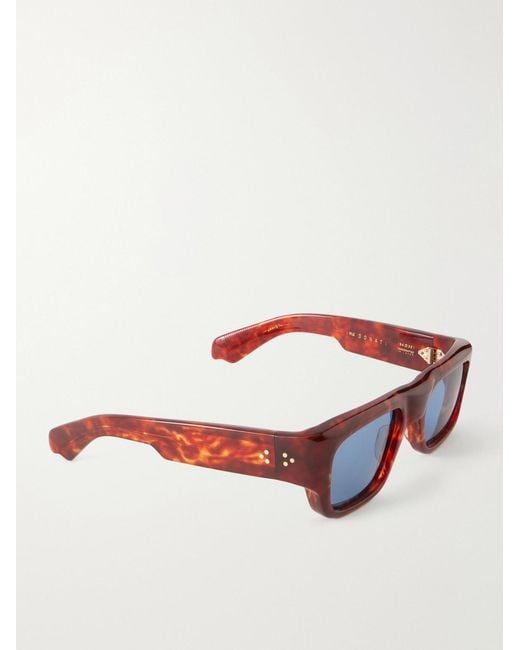 Jacques Marie Mage Brown Donat Square-frame Acetate Sunglasses for men