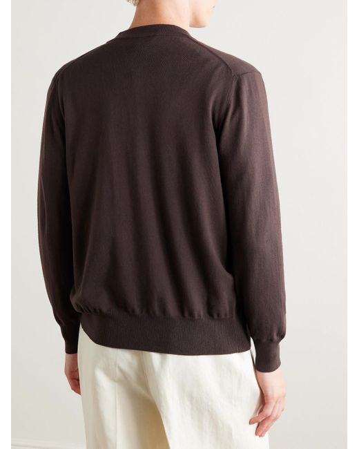 De Petrillo Cardigan aus Baumwolle in Brown für Herren