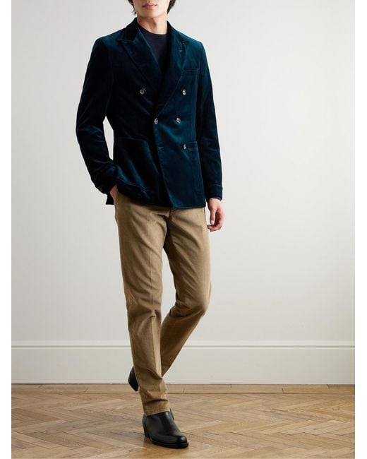 Blazer Doppiopetto di Oliver Spencer in Blue da Uomo