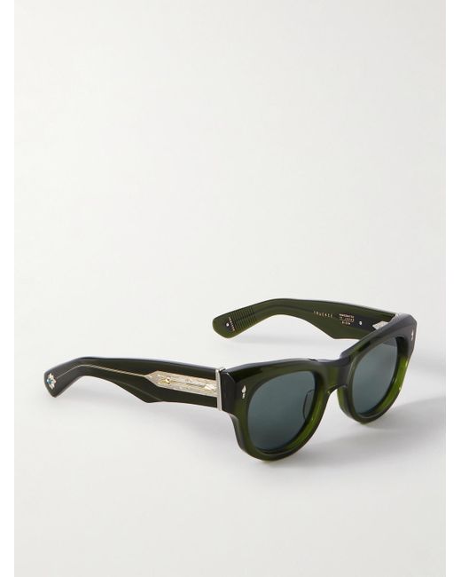 Jacques Marie Mage Black Truckee D-frame Acetate Sunglasses for men