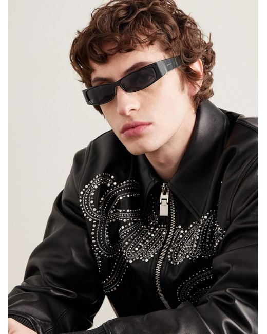 Givenchy White Rectangular-frame Acetate Sunglasses for men