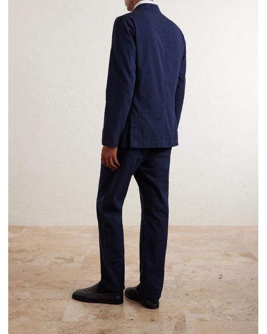 Hartford Blue Julian Textured Cotton Blazer for men