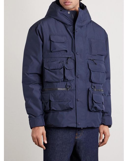 Polo Ralph Lauren Blue Padded Shell Hooded Field Jacket for men