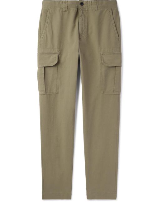 Incotex Natural Slim-fit Tapered Stretch-cotton Cargo Trousers for men