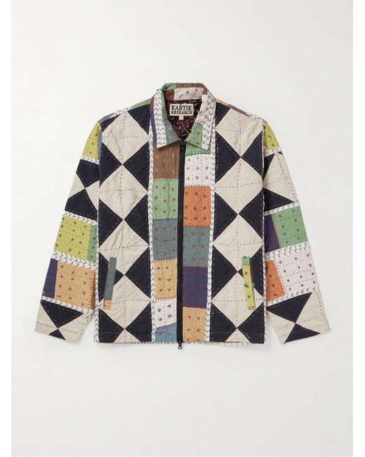 Quilted cotton jacket mens best sale