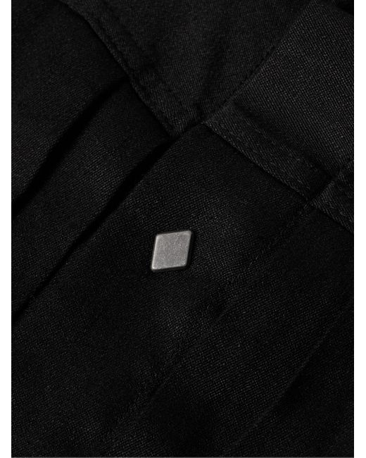 Visvim Black 10xx Linen And Wool-blend Twill Trucker Jacket for men