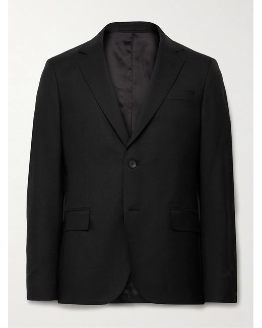 Mr P. Black Slim-Fit Wool Suit Jacket for men