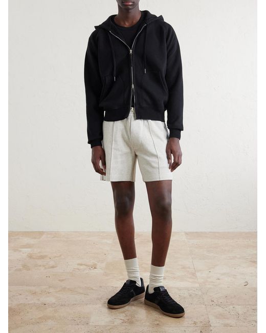 Tom Ford Blue Slim-Fit Cotton-Jersey Zip-Up Hoodie for men