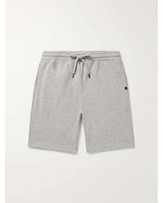 Derek Rose Gray Quinn 1 Straight-Leg Cotton And Modal-Blend Jersey Drawstring Shorts for men