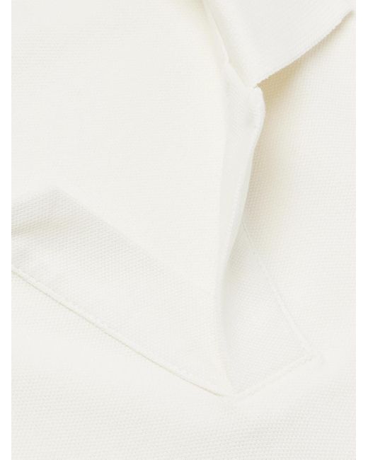 Polo Ralph Lauren Polohemd aus einer Baumwollmischung mit Logostickerei in White für Herren