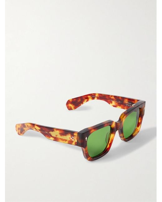Jacques Marie Mage Green Enzo Square-Frame Acetate Sunglasses for men