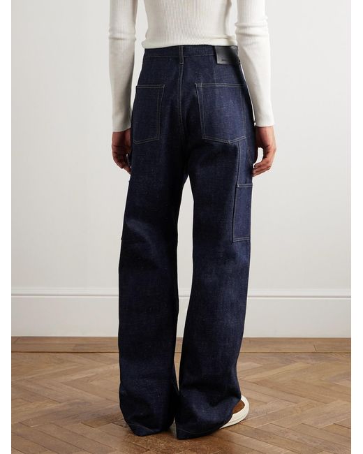 Rick Owens Blue Wide-leg Double-knee Jeans for men