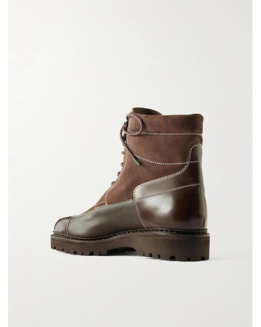 John Lobb Peak Patchwork Leather in Brown für Herren
