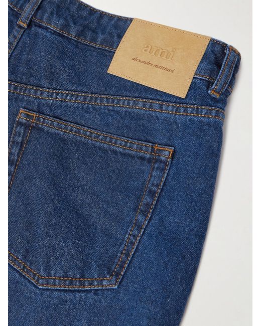 AMI Blue Wide-Leg Jeans for men