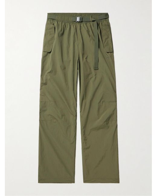 Adidas Originals Green Adventure Straight-leg Belted Recycled-nylon Cargo Trousers for men
