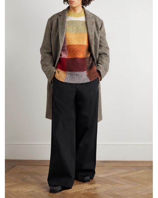 Pantaloni Reversibili A Gamba Larga di Dries Van Noten in Black da Uomo