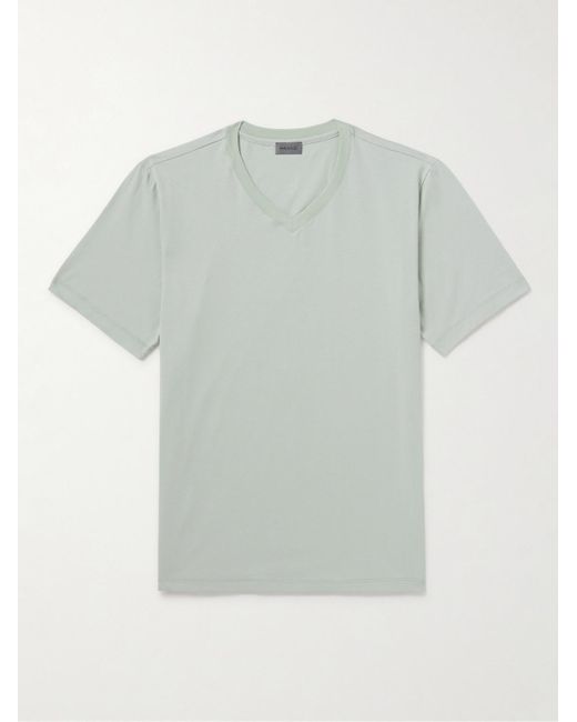 Hanro Gray Living Cotton-jersey T-shirt for men