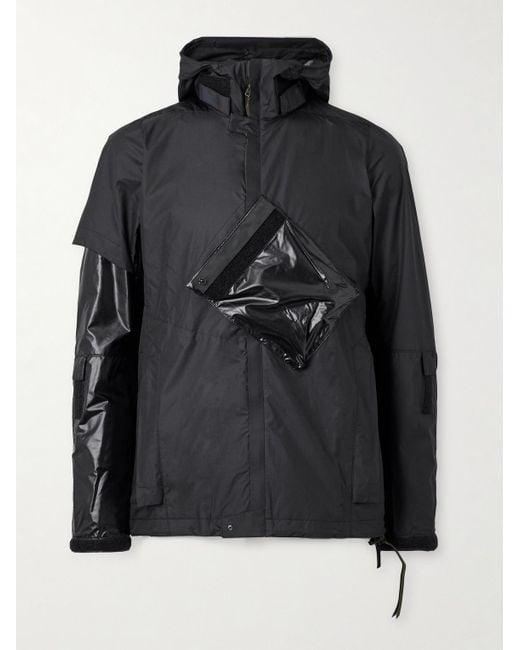 Acronym Black J36-ws Spiked Gore-tex Windstopper® And Shell Hooded Jacket for men