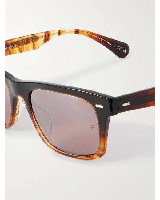 Oliver Peoples Multicolor Roger Federer R-16 Square-frame Degradé Acetate Sunglasses for men