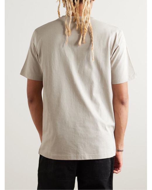 Adidas Originals White Essentials Logo-embroidered Cotton-jersey T-shirt for men