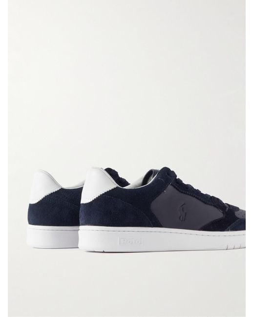 Polo Ralph Lauren Sneakers aus Veloursleder und Leder in Blue für Herren