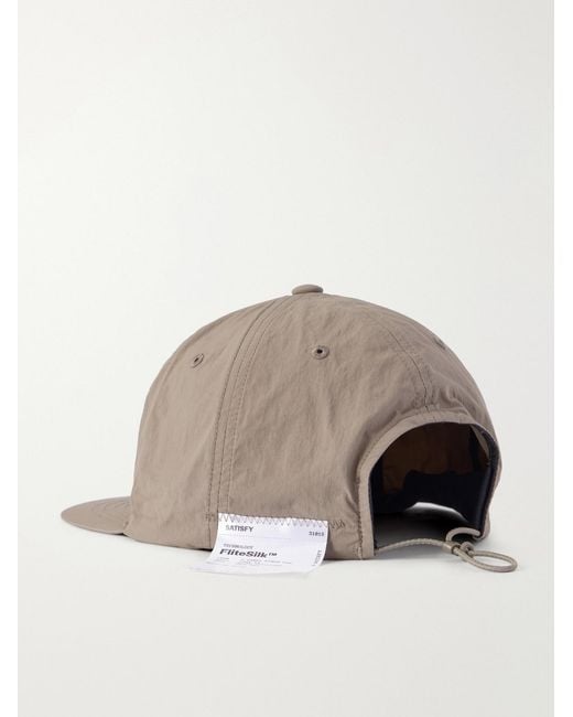 Satisfy Brown Flitesilk Logo-Embroidered Shell Running Cap for men