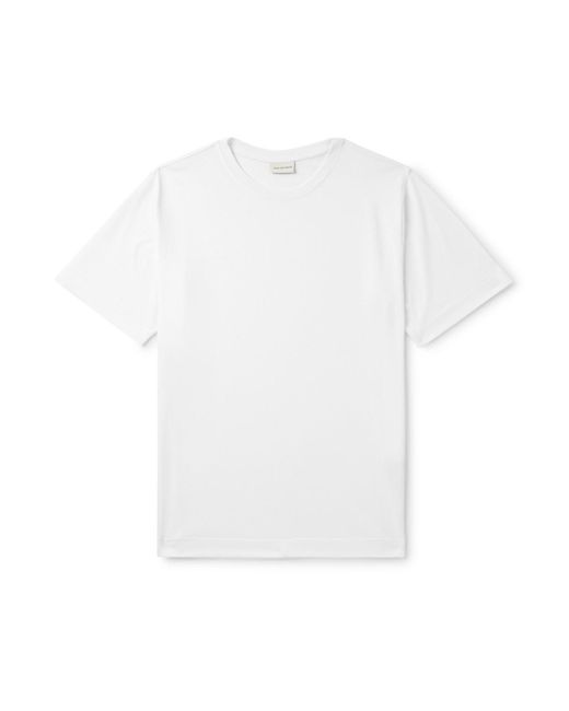 Dries Van Noten White Cotton-Jersey T-Shirt for men