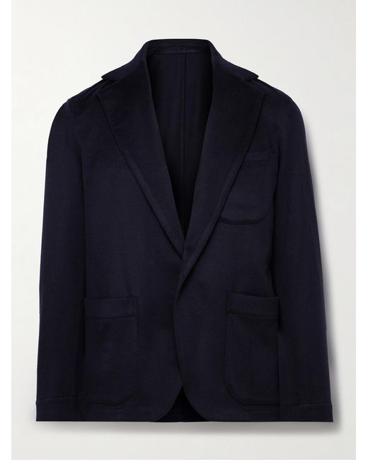 STÒFFA Blue Cashmere Blazer for men