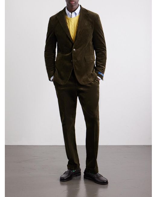 Polo Ralph Lauren Green Stretch Cotton-Corduroy Blazer for men