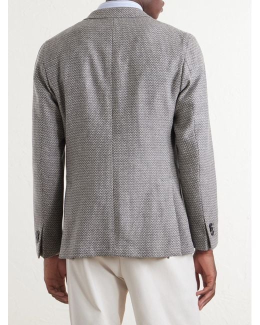 Slowear Gray Wool And Cashmere-Blend Blazer for men
