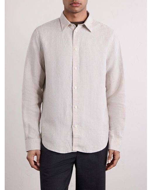 NN07 Natural Enzo 5708 Linen Shirt for men