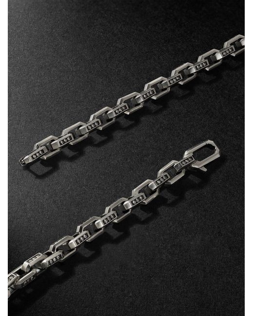 David Yurman Black Streamline® Sterling Silver Diamond Chain Necklace for men