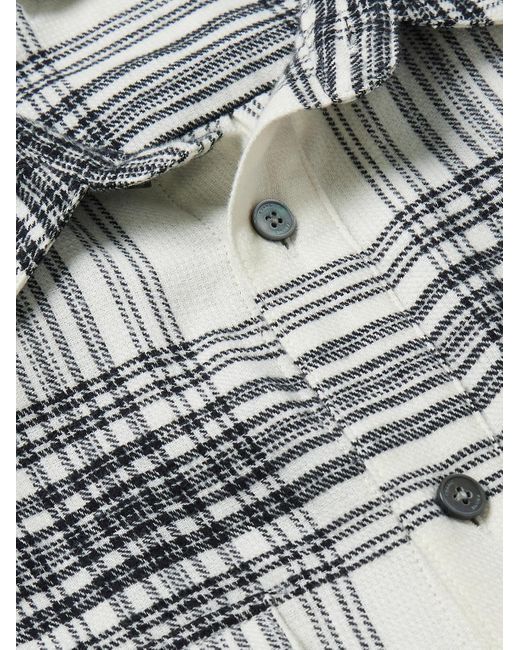 FRAME Kariertes Hemd aus Baumwolle in Gray für Herren