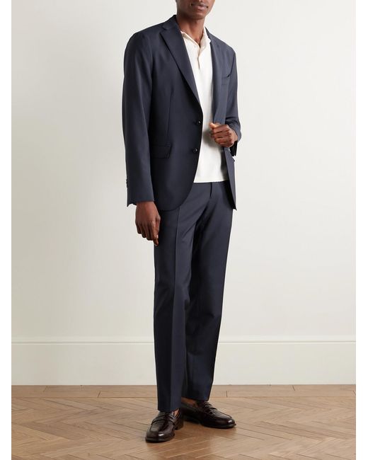 Boglioli Blue K-Jacket Wool-Blend Suit Jacket for men