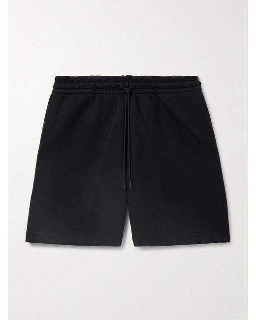 Nike Black Reimagined Straight-Leg Tech Fleece Drawstring Shorts for men