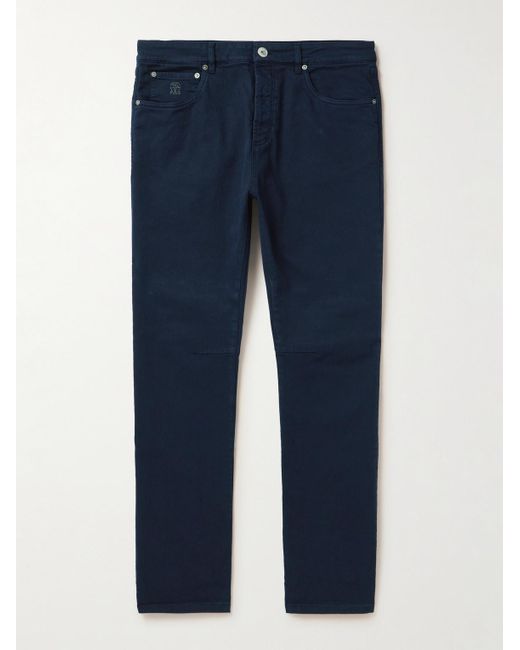 Brunello Cucinelli Blue Leisure Slim-fit Jeans for men