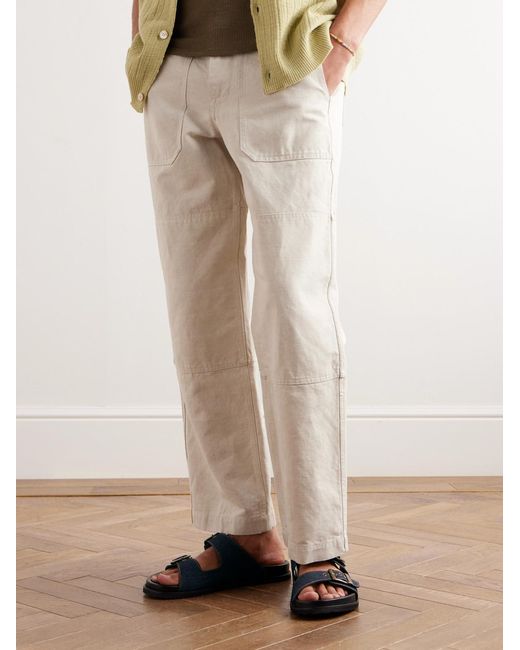 Mr P. Blue David Denim Sandals for men