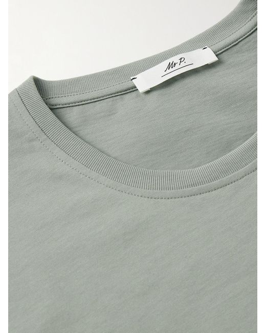 Mr P. Leicht lockeres T-Shirt aus Jersey aus Bio- und recycelter Baumwolle in Gray für Herren