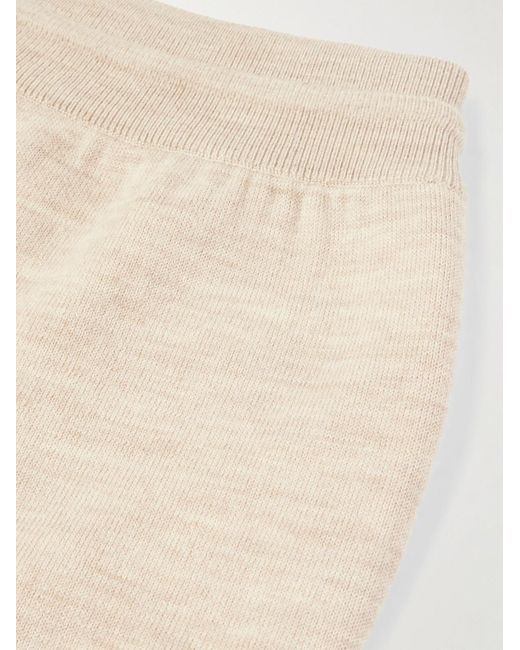 Loro Piana Natural Sassiglioni Straight-Leg Wool Sweatpants for men