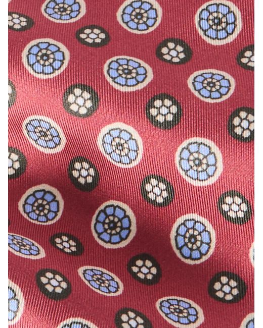 Charvet Pink 8.5cm Printed Silk-twill Tie for men