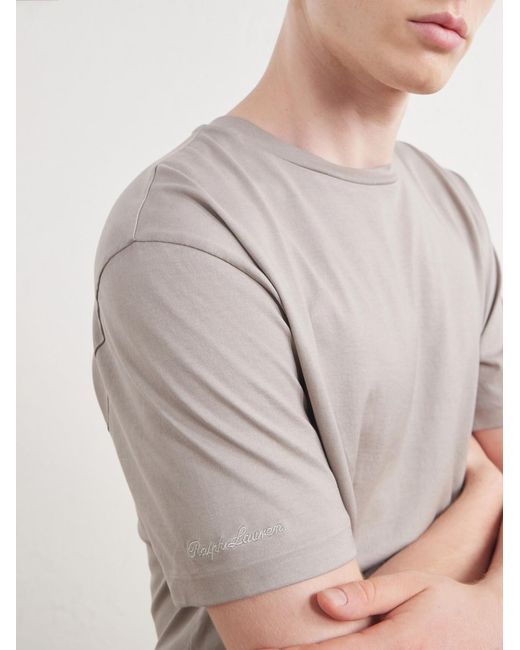 Ralph Lauren White Cotton-jersey T-shirt for men