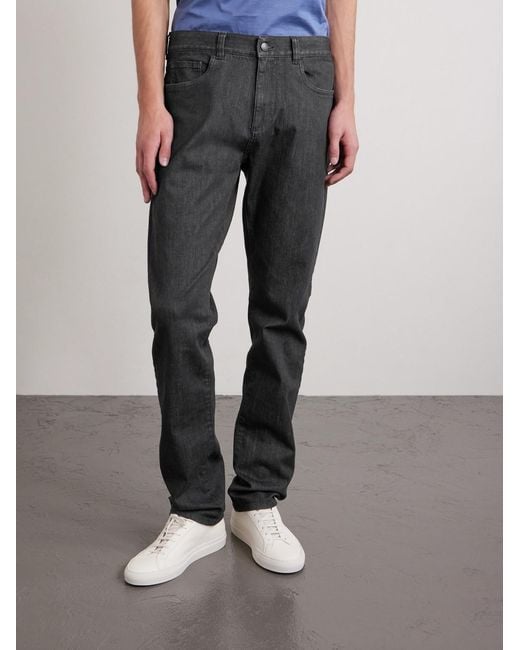 Canali Gray Slim-fit Jeans for men