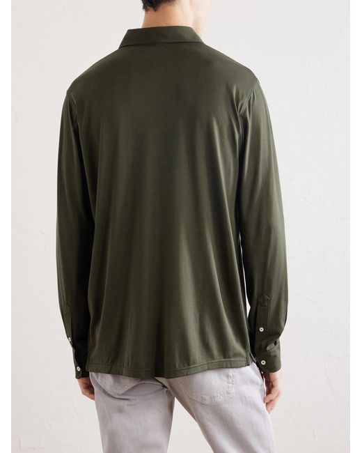 Peter Millar Green Ashby Cotton-jersey Polo Shirt for men