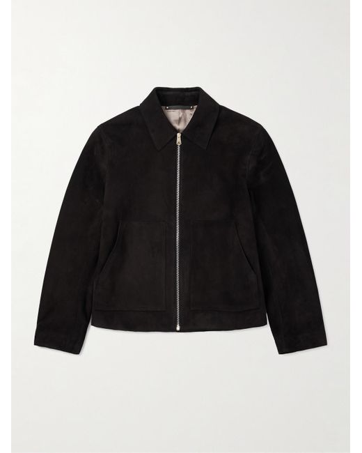 Paul Smith Black Suede Blouson Jacket for men