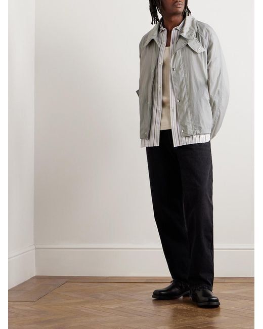 mfpen Gray Provenance Recycled-Ripstop Jacket for men
