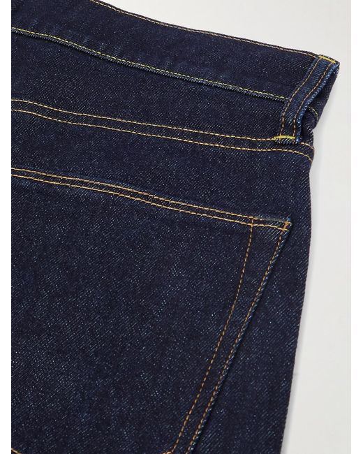 Sid Mashburn Blue Clift Slim-Fit Straight-Leg Stretch Jeans for men