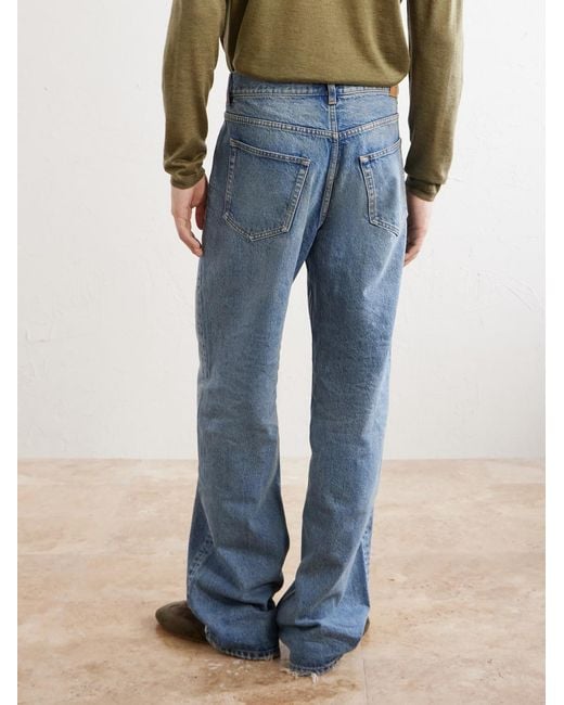 Saint Laurent Blue Wide-leg Jeans for men