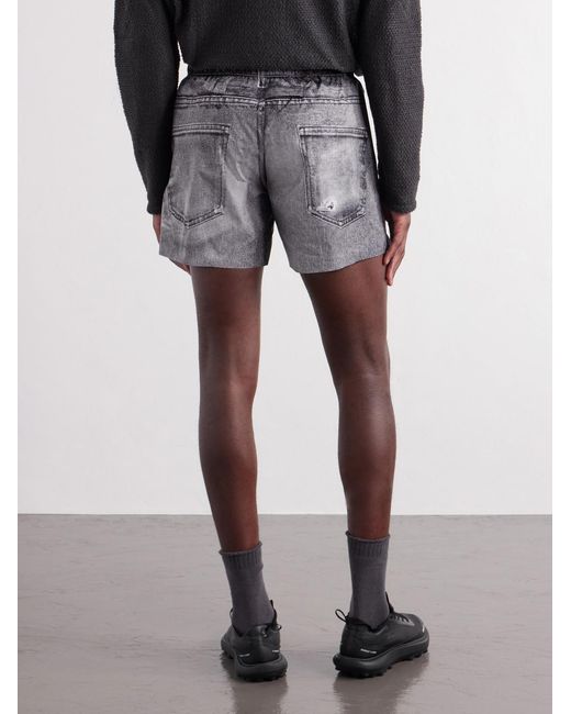 Satisfy Gray Straight-Leg 5&Quot; Logo-AppliquÉD Peaceshell&Trade; Shorts for men
